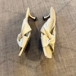 Jimmy Choo  Avenue 50 Cream Leather Mules with Knot Detail Kitten Heel 38.5 Photo 4