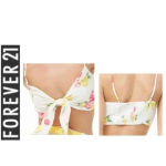 Forever 21 💥🆕 Fruit Prints Woven Bralette Top L🆕 Photo 1