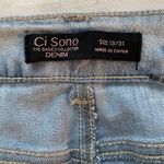 Ci Sono Light Blue Denim Shorty Shorts 13 waist 31 NWT Photo 3