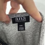 a.n.a Women's XXL Gray T-Shirt Dress 3/4 Sleeve Ruched Drawstring Casual NWT Photo 2