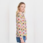 Alice + Olivia Dinner Party Floral Print Button-Down Shirt Size Small Photo 11