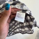 Theory Gray White Button Down Blouse Silk XS Photo 3