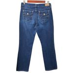 Levi's Levi’s 505 Straight Leg Jeans 30x28 Dark Wash Blue Denim Snap Pocket Classic Fit Photo 2