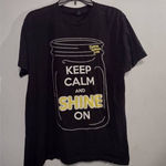 FLORIDA GEORGIA LINE KEEP CALM & SHINE ON JAR T SHIRT L Black Size L Photo 0