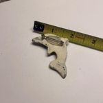 Hand Made Hand Crafted Ceramic Brooch Pin Dolphin Hand Painted Photo 7