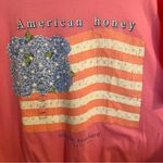 Simply Southern NWT Short Sleeve T-Shirt Size XL Floral USA Flag American Honey Photo 8