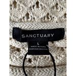 Sanctuary  Cream Crochet Knit Sleeveless Mini Dress Size L Photo 3