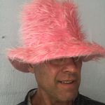 Groovy Pink Fuzzy Downtown Retro Disco Vibes Hat SZ S/M Very Cool Hat Photo 1