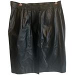 Venezia Leathers Black Leather Pencil Skirt Sz 18 Photo 1