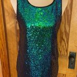 Zeagoo  blue n green sequined raver tank top Photo 3