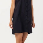 Anthropologie  Maeve Cotton Poplin Shirt Dress Black XL Minimalist casual chic Photo 0
