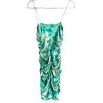 Ganni NWOT  Organic Silk Satin Ruched Mini Dress Photo 7