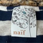 Anthropologie Naif Striped Top Women’s M Blue White Nautical Coastal Boho Beach Size M Photo 6