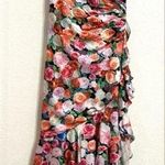 Mac Duggal NWT  Womens Dress Multicolor Floral Ruched Waist Asymmetrical Size 10 Photo 0