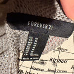 Forever 21 Metallic Vintage coated wax wet boat Off-Shoulder Chunky knit shiny Photo 3