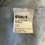 Pact  Organic Fit & Flare Keyhole Back Dress Nightfall Blooms Cornflower Blue M Photo 7