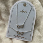 Boutique Lovisa Silver Infinity Necklace + Bracelet Set Photo 0