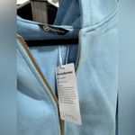 PRETTYGARDEN Sky Blue Half-Zip Sweatshirt Photo 3