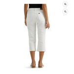 Lee Womens 16 White Mid Rise Regular Fit Denim Capri 22" Inseam NWT Photo 6