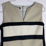 Lafayette 148  black striped sleeveless shift dress size 8 Photo 1