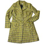CAbi Regency Coat Yellow Grey Houndstooth Duster Blazer Fully Lined Size Small Photo 3