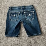 Paisley Sky Blue Jean Shorts with Classic Indigo Wash Size 8 Photo 3