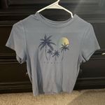 Hurley  Blue Baby Tee Soft Logo Cotton Tropical Small Photo 0
