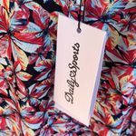 NWT Daily Sports Kacie Mesh Sleeveless Polo Top Floral Size Large Photo 2