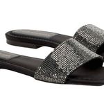 Good American NIB! Crystal Crush Shimmer Standout Slide Sandal - Size 7 Photo 1