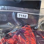 Boden One Piece Swimsuit Ruched Tropical Palm Leaf Print Purple Red US 8 Photo 11