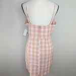 BP NWT | . Square Neck Strappy Coral & White Gingham Dress Photo 4