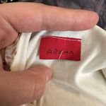 Vintage Arama Cream and Red Floral Maxi Dress White Photo 2