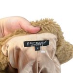 Betsey Johnson  Vintage 1990's Teddy Crop Faux Fur Jacket Tan Brown‎ Size 2 Photo 10