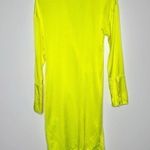 NWOT Revolve Mother of All Gisele Silk Wrap Dress Neon Yellow Women's Size Small Photo 3