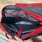 BUXTON | Chic Red Faux Leather Shoulder Messenger Tote Bag Photo 5