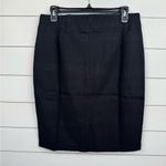 Magaschoni M Skirt Womens Size L Black White Knit Pencil Classic Pull On Photo 3