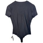 Abercrombie & Fitch  Black Short Sleeve Scoop Neck Stretch Bodysuit Top Womens L Photo 1