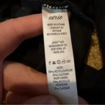 Aerie Bikini Top Women’s Size Large Black Scoop Neck Ruffle Strap Swim Photo 3