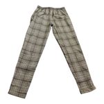 Hot Kiss  Black & Maroon Plaid Pants Juniors Size 7 Photo 3