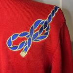 Vintage Women's Nautical Cardigan Size M Red Size M Photo 6