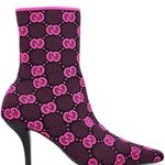 Gucci Technical GG Jersey Tom Knit Ankle Boots Size 38.5 Photo 1