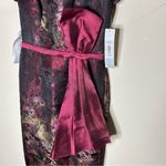 Kay Unger Layne Jacquard Column Formal Dress Lined Bow Side Slit Size 2 NWT Photo 5