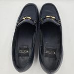 VINTAGE Westies Misty Navy Blue Leather Loafers Flats 6M Made in Brazil Horsebit Size 6 Photo 9