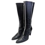 Donald J Pliner Italian Vintage Leather Boots GUC $425 Size 8M S3946 Black Photo 7