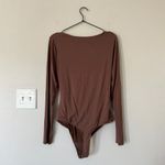 Lovers + Friends Mikka Brown Long Sleeve Bodysuit Size XL Photo 6