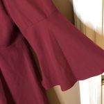 H by Halston Bell Sleeve Dress Burgundy Red Size 12 Photo 6
