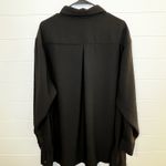 Jones New York Jones & Co Womens Plus 2X Black Button Up Shirt Blouse Long Sleeve Top Light Photo 9