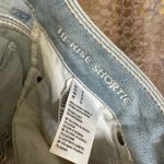 American Eagle High Rise Shortie Light Wash Lace Pocket Stretch Shorts 10 NWT Photo 3