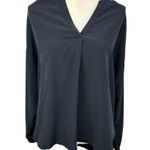 Madewell  v-neck blouse size Medium office dressy minimalist goth all seasons Photo 0