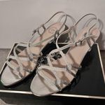 I. Miller  Women’s Silver Glitter Low-Wedge Heels/Sandals Photo 1